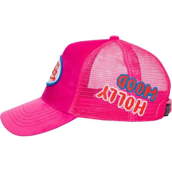 Von Dutch Hollywood Patch Pink VELVET Trucker Hat | Adjustable/Snapback |NEW/NWT main image 7